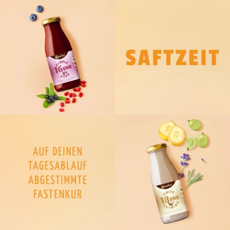 Saftzeit Bio Fastenkur 5+1 Tag gratis