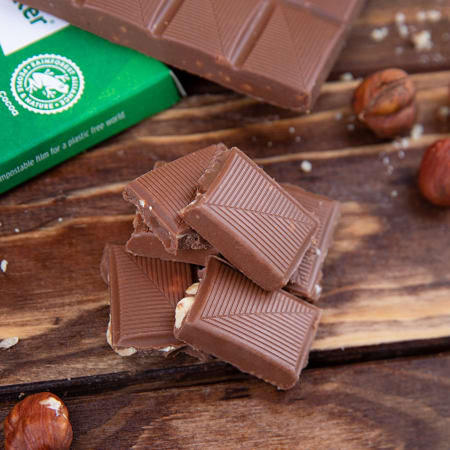 Xylit-Chocolate Milkchocolate with hazelnut (80g)
