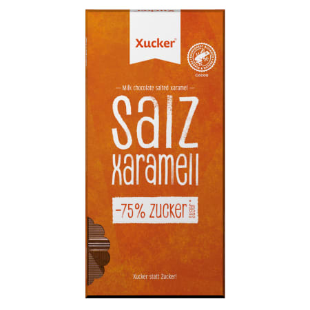 Vollmilch Xylit-Schokolade Salz-Karamell (80g)