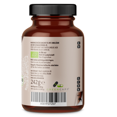 Schwarzkümmel-Öl Kapseln Bio (400 Kapseln)