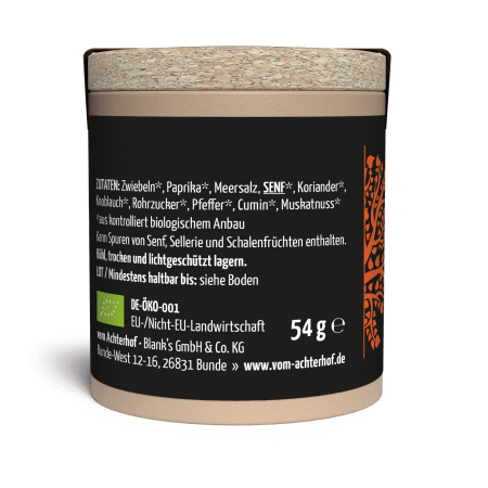 Spicy BBQ Rub Gewürzzubereitung Bio (54g)