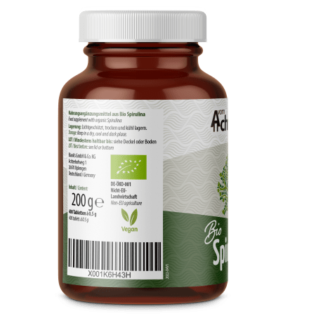 Bio Spirulina Algen Tabletten (400 Tabletten)