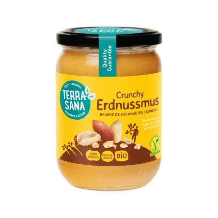 Erdnussmus crunchy bio (500g)