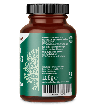 Vegane Omega-3 Kapseln (120 Kapseln)