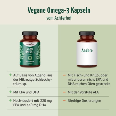 Vegane Omega-3 Kapseln (120 Kapseln)