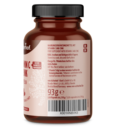 Vitamin C + Zink Kapseln (120 Kapseln)