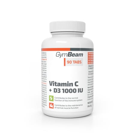 Vitamin C + D3 1000 IU (90 Tabletten)