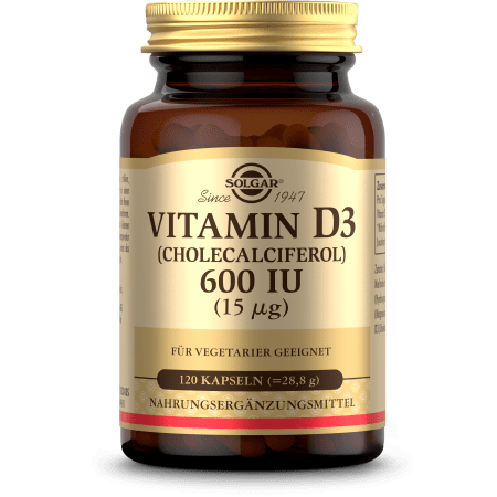 Vitamin D3 600 IU (120 Kapseln)