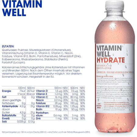 Vitamin Well Hydrate Drink (500ml)