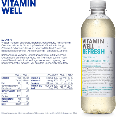 Vitamin Well Refresh Drink (12x500ml)
