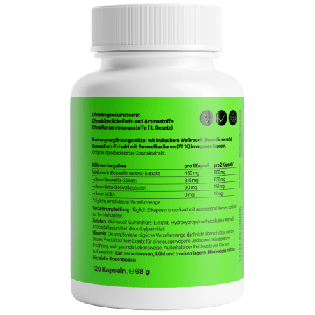 Weihrauch 450mg aus Indien (120 Kapseln)