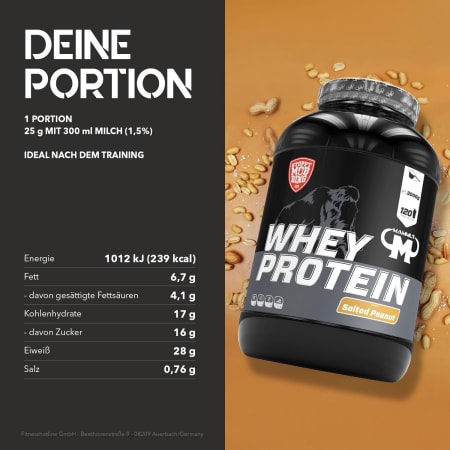 Mammut Whey Protein - 3000g - Salted Peanut