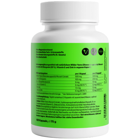 Wild Yams Plus 500mg (120 Kapseln)