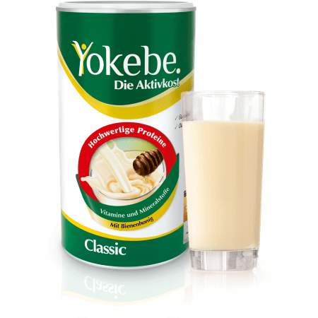 Yokebe Aktivkost Classic Starterpaket (500g) mit Shaker gratis!