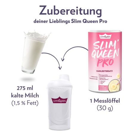 Slim Queen Pro Mahlzeitersatz-Shake - 420g - Butterkeks
