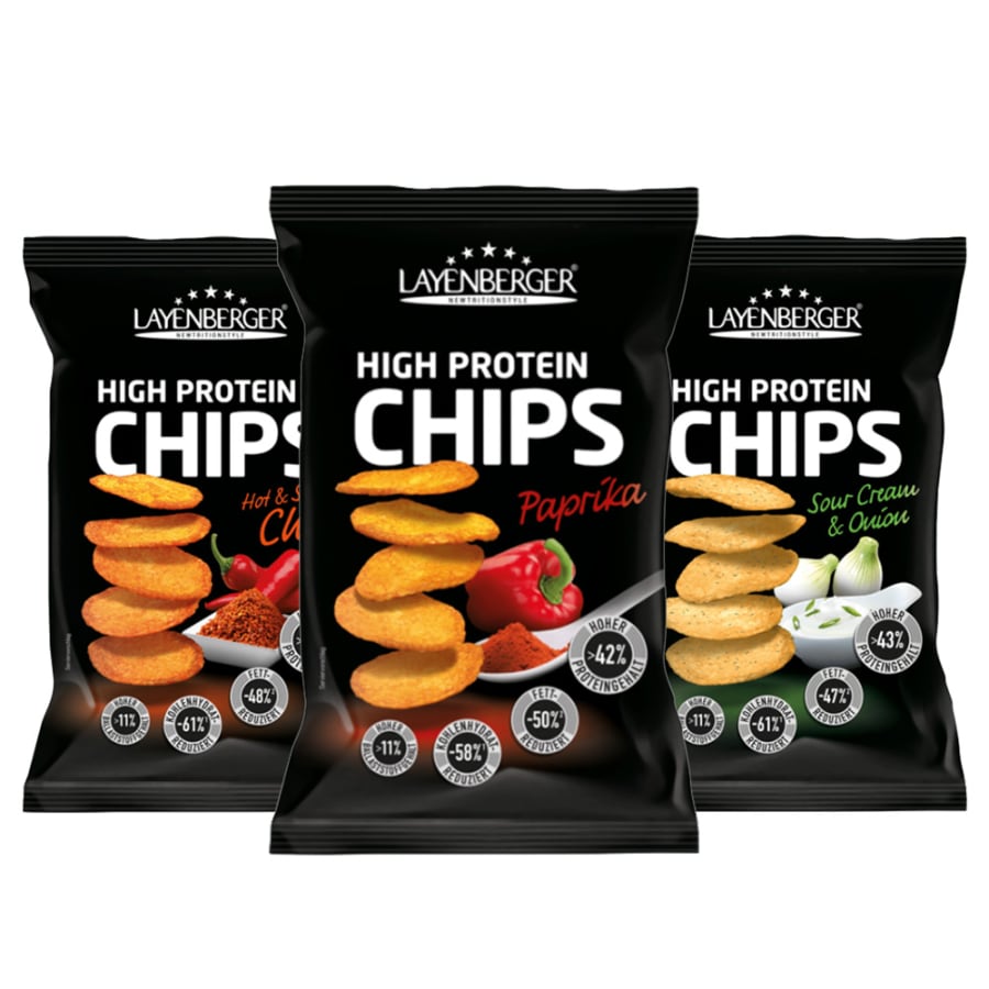 3 x LowCarb.one High Protein Chips Mixed (3x75g) van Layenberger kopen