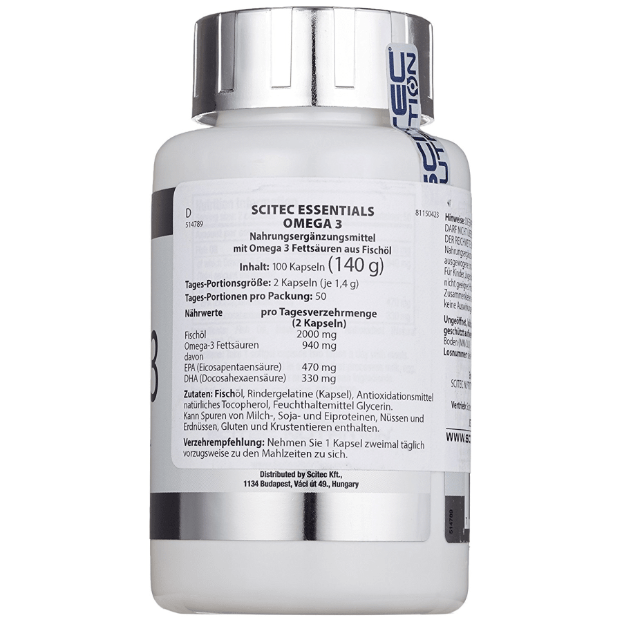 Omega 3 (100 Kapseln) von Scitec Nutrition