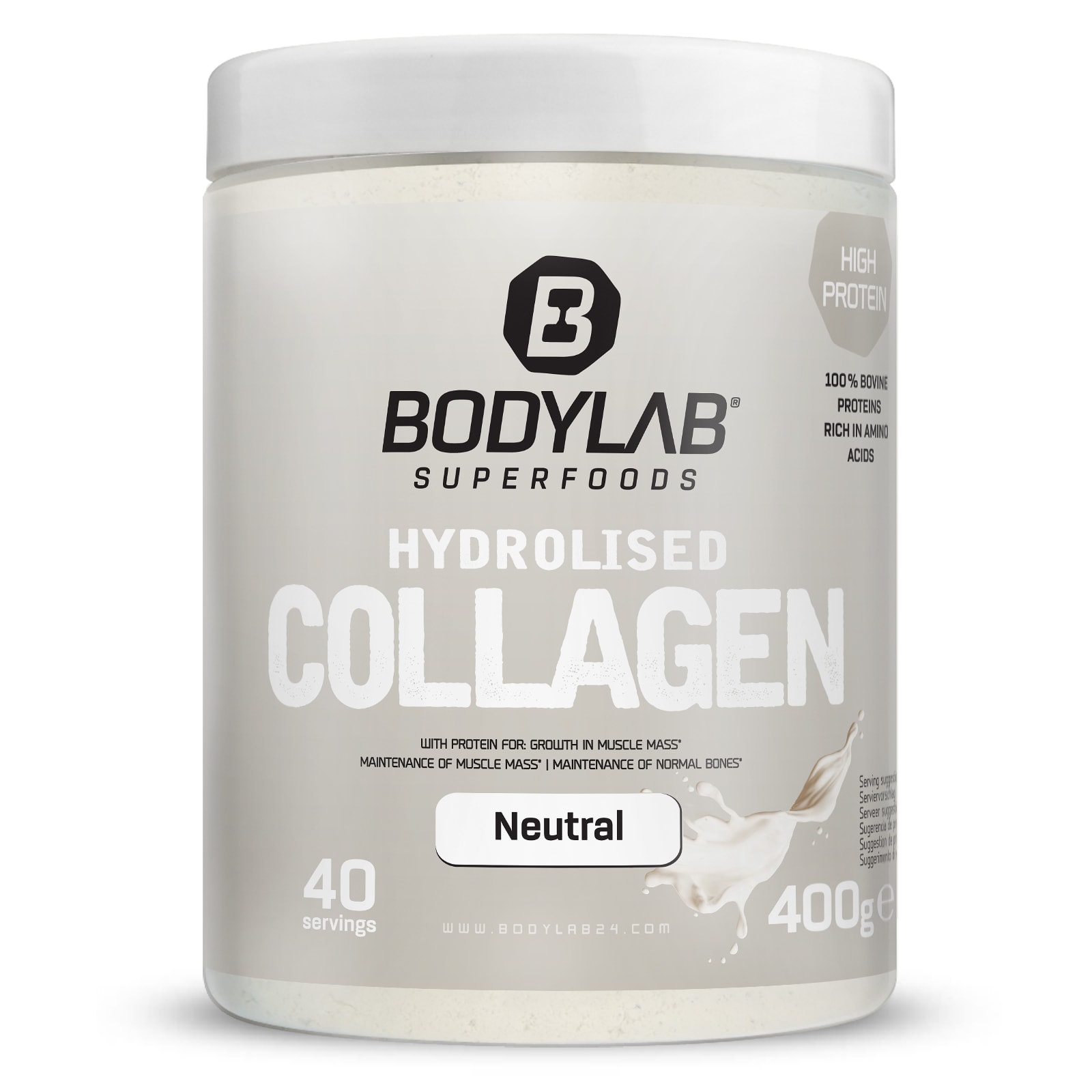 Hydrolysed Collagen (400g) van Bodylab24 kopen Bodylab Shop