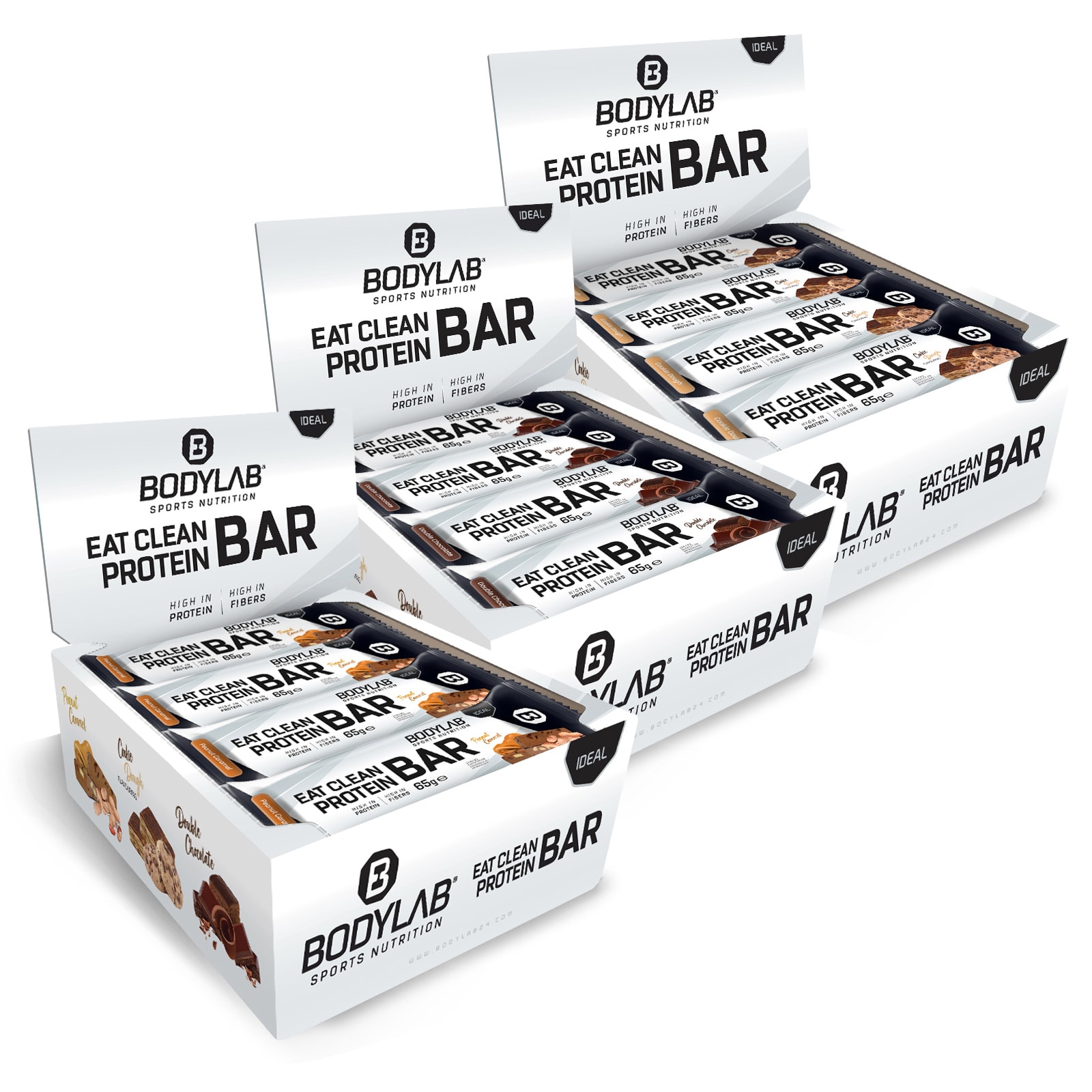 3 x Eat Clean Protein Bar (je 12x65g) Bodylab24 Shop