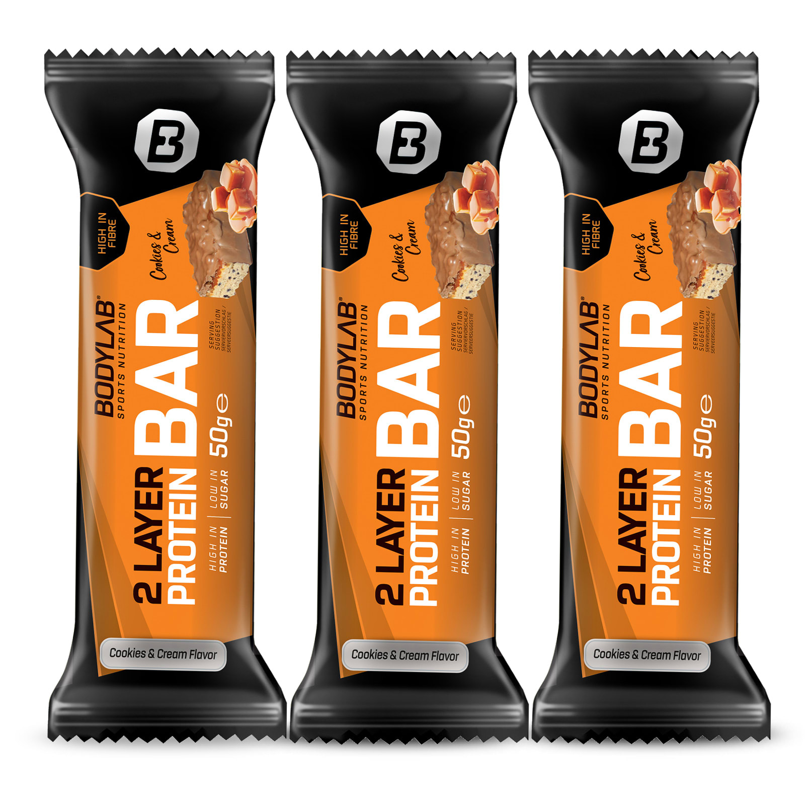 3 x Tasty Protein Bar (2 Layer) (50gram per stuck) Bodylab24 Shop
