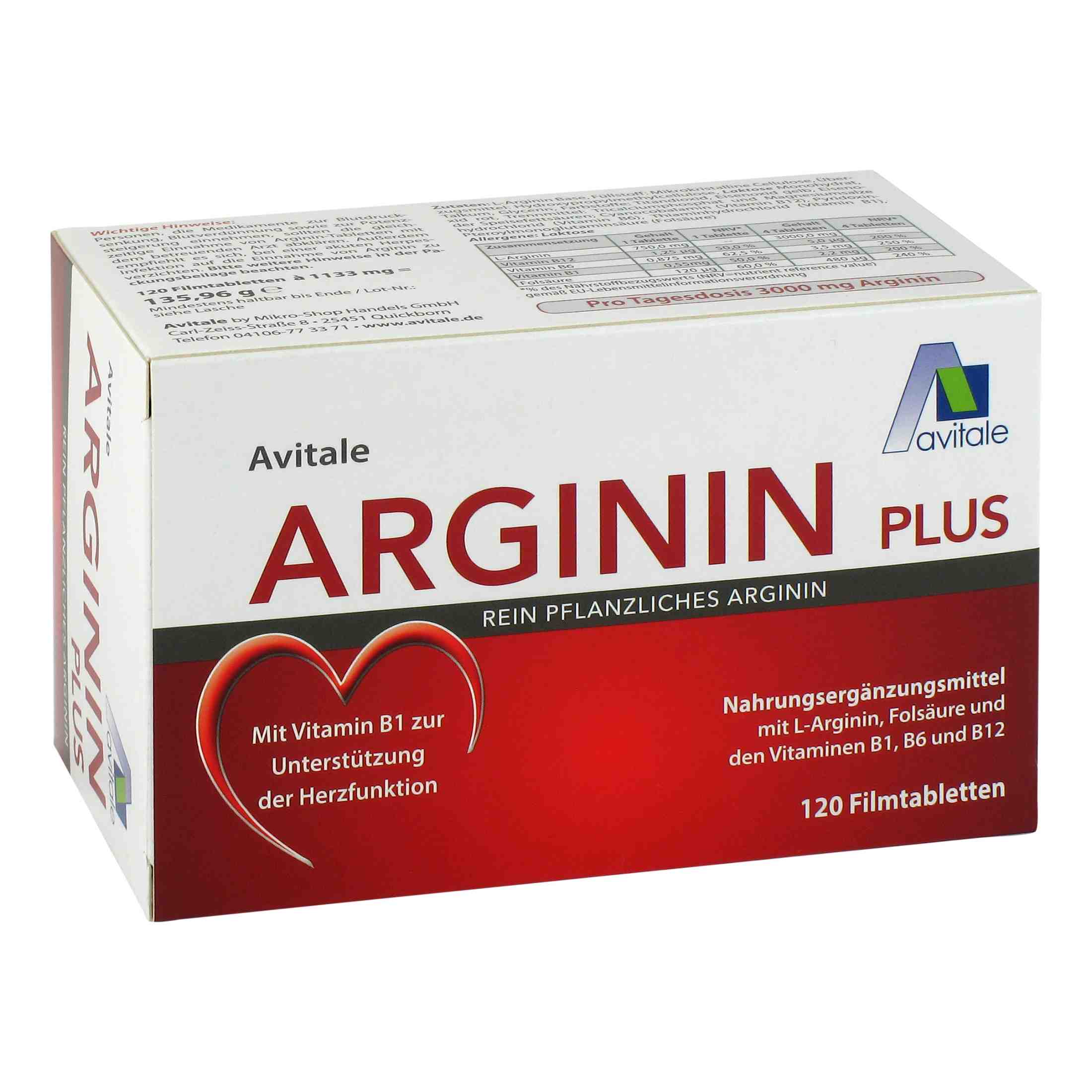 Arginin plus 3000mg (120 Tabletten)