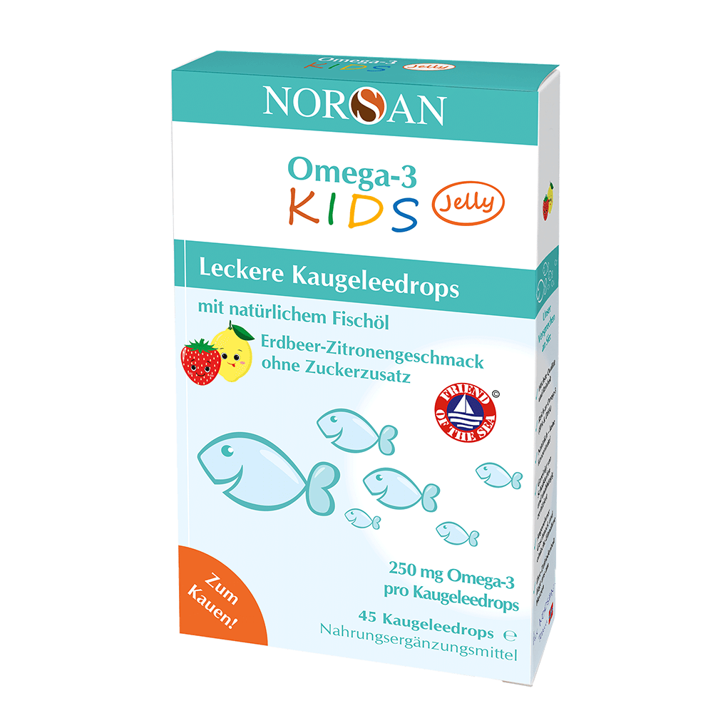 Omega-3 Kids Jelly Erdbeer-Zitrone (45 Kaugeleedrops)