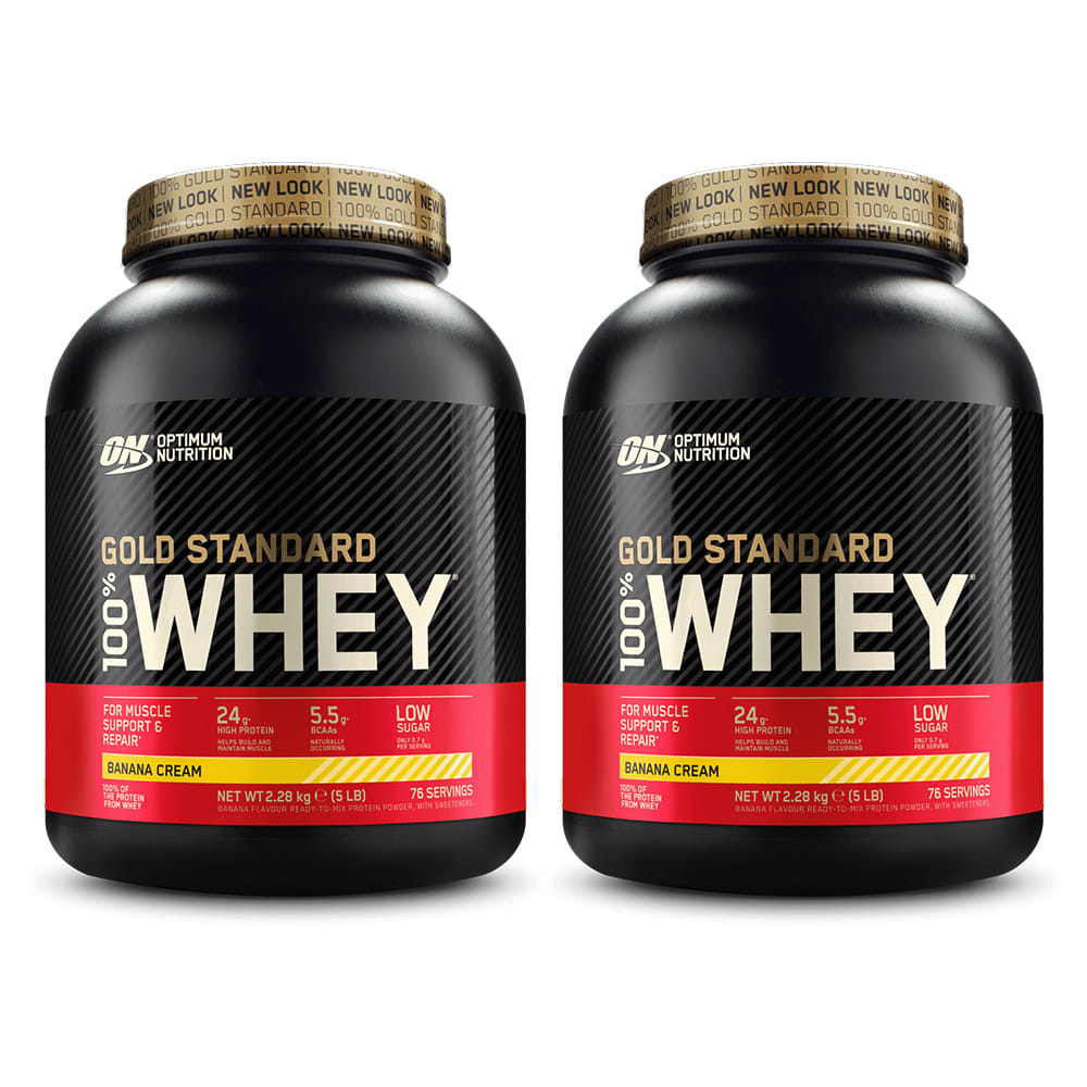 2 x 100% Whey Gold (2273g) von Optimum Nutrition