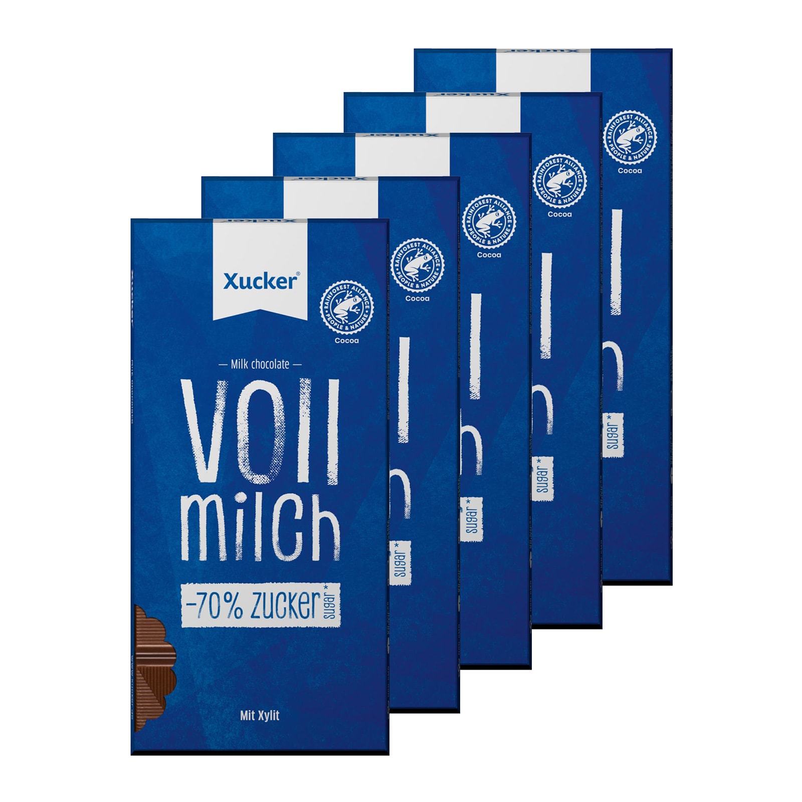 5 x XylitMilk Chocolate (5x80g) van Xucker kopen Bodylab Shop