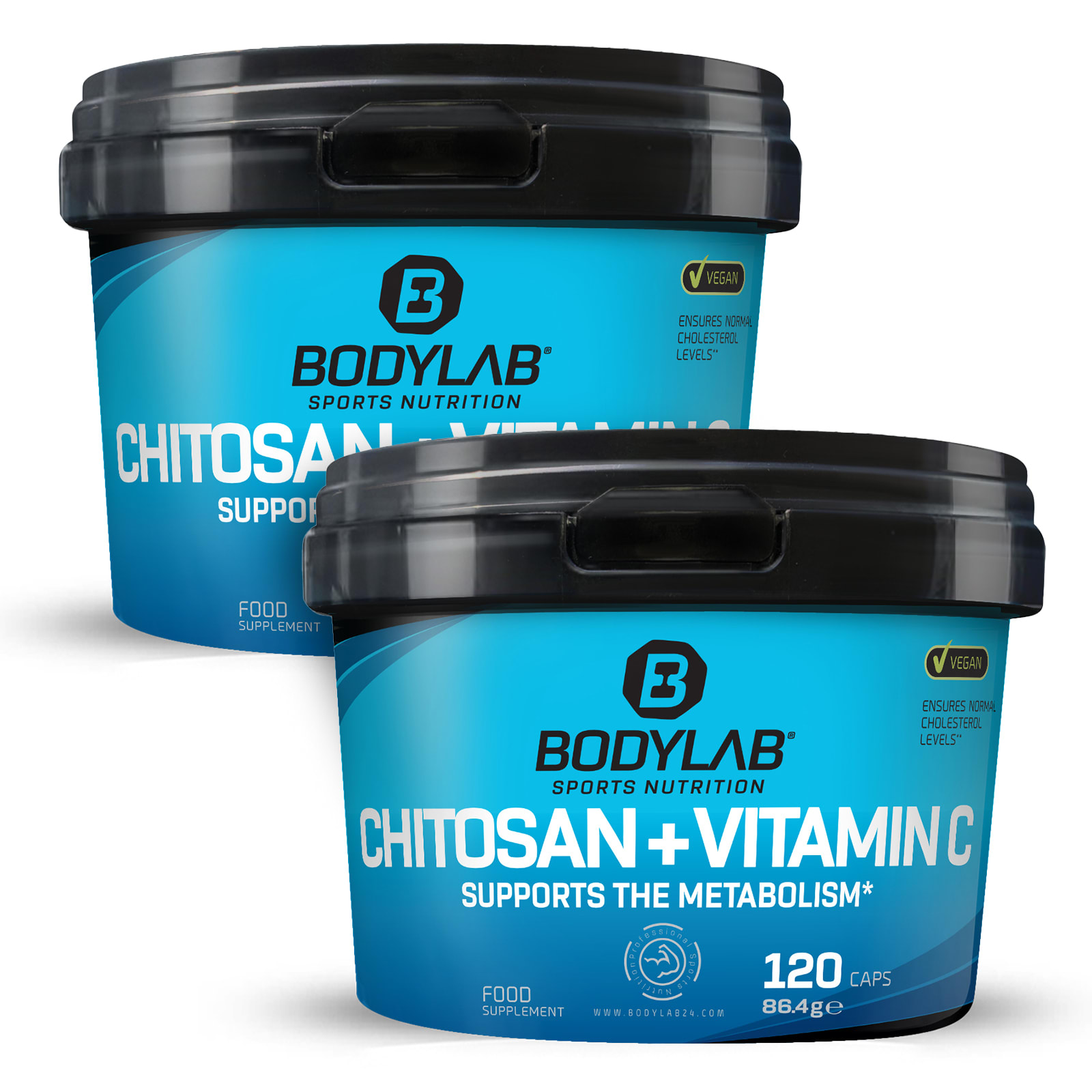 2 x Chitosan + Vitamin C Fat Blocker (120 capsules) Bodylab Shop