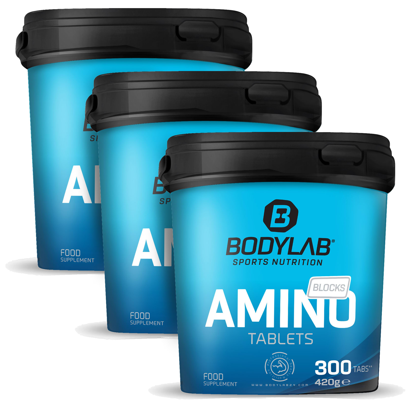 3 x Amino Tabs (je 300 Tabletten) | Bodylab24 Shop