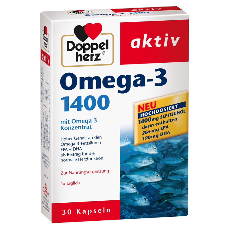Omega3 1400mg (30 Kapseln) von Doppelherz