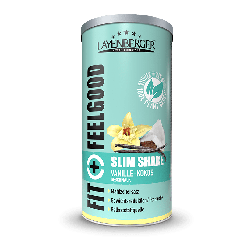 Fit+feelgood Slim Wie Oft Am Tag Fit+Feelgood Mahlzeitenersatz Slim plant based - 396g - Vanille-Kokos