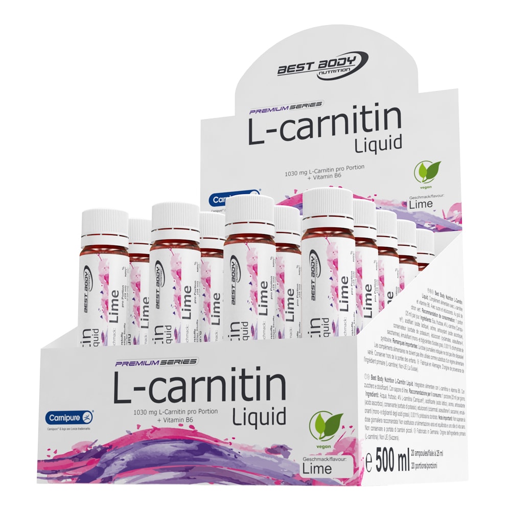 L-Carnitin Liquid (20x25ml) von Best Body Nutrition