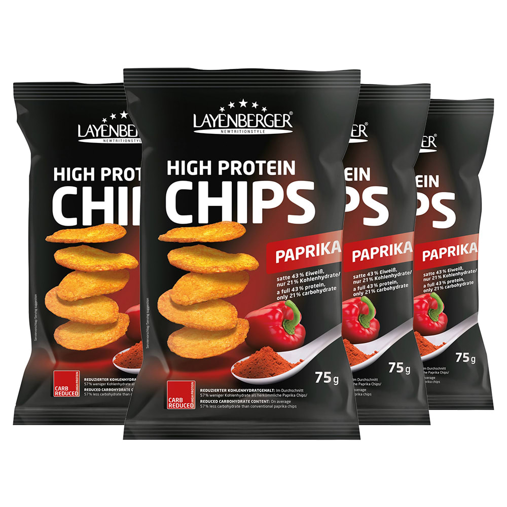 4 x LowCarb.one High Protein Chips (4x75g) von Layenberger kaufen Bodylab24 Shop
