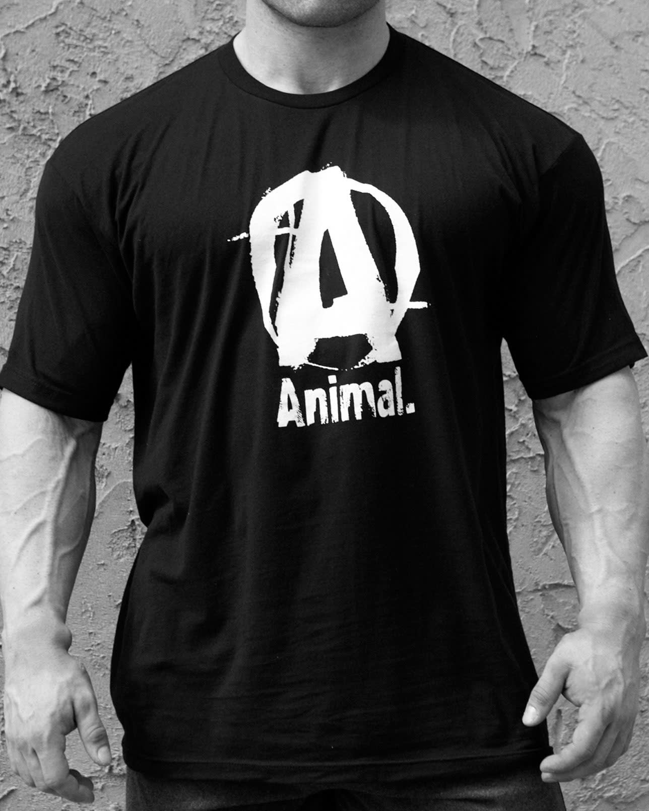 Animal Basic Logo Tee Black van Universal Sportswear kopen | Bodylab Shop