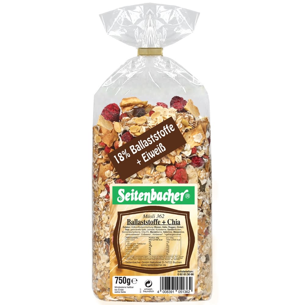 Müsli Ballaststoffe Chia Mischung (750g) von Seitenbacher kaufen