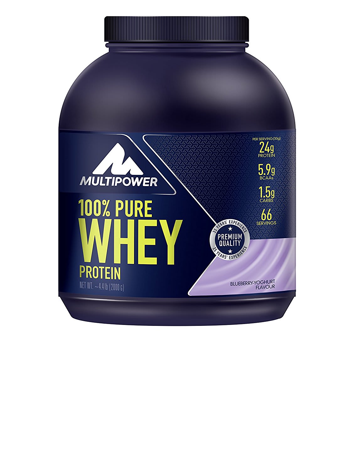 100% Pure Whey Protein - 2000g - Blueberry Yoghurt