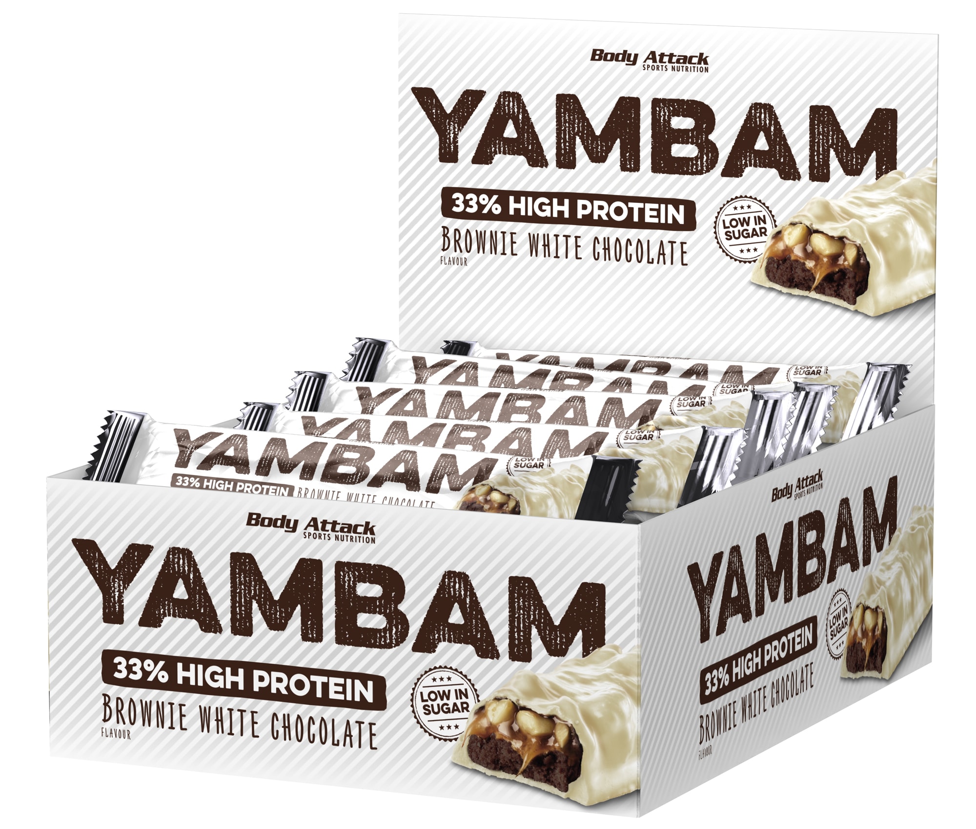 YamBam Bar - 15x80g - Brownie White Chocolate