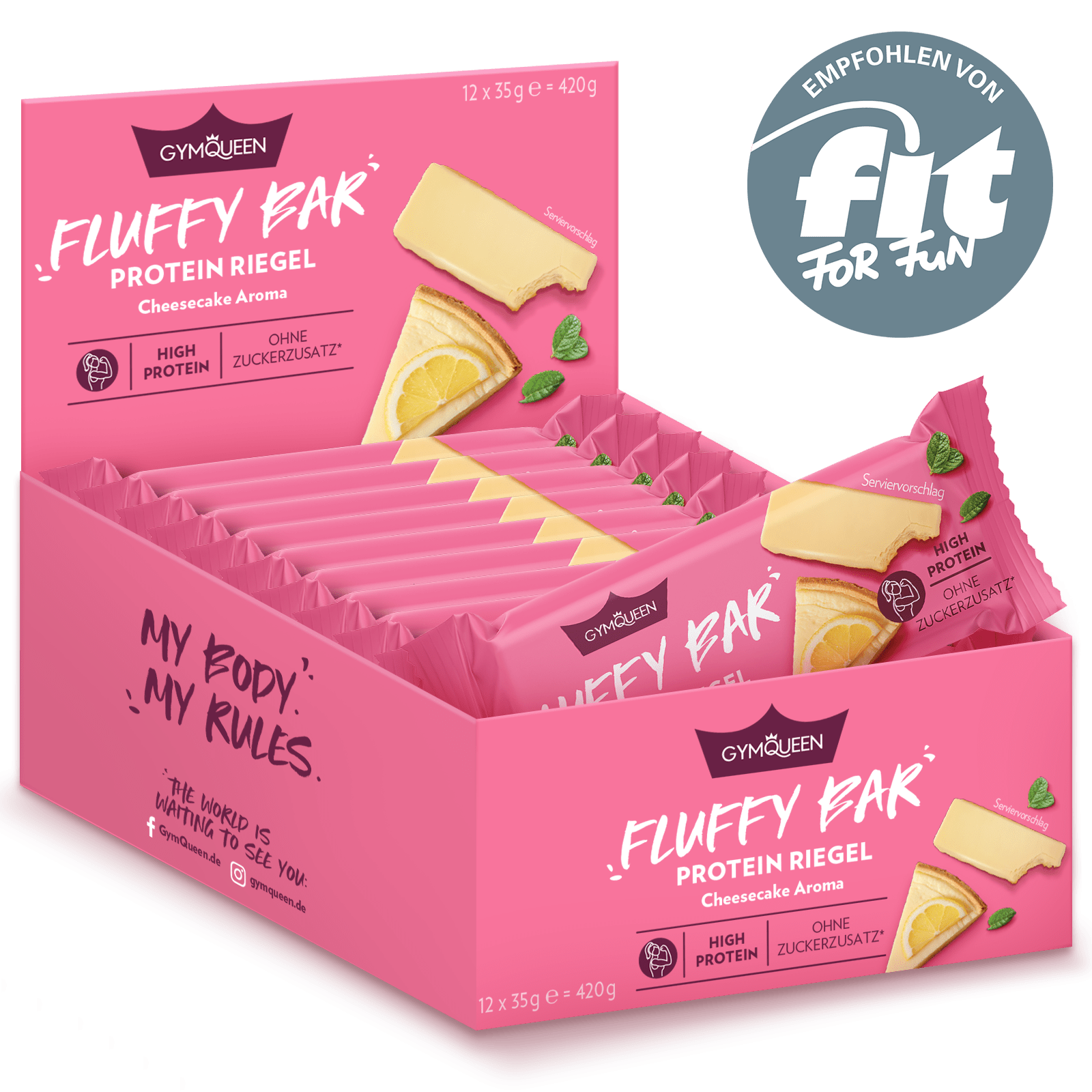 Fluffy Protein Riegel Cheesecake (12x35g)