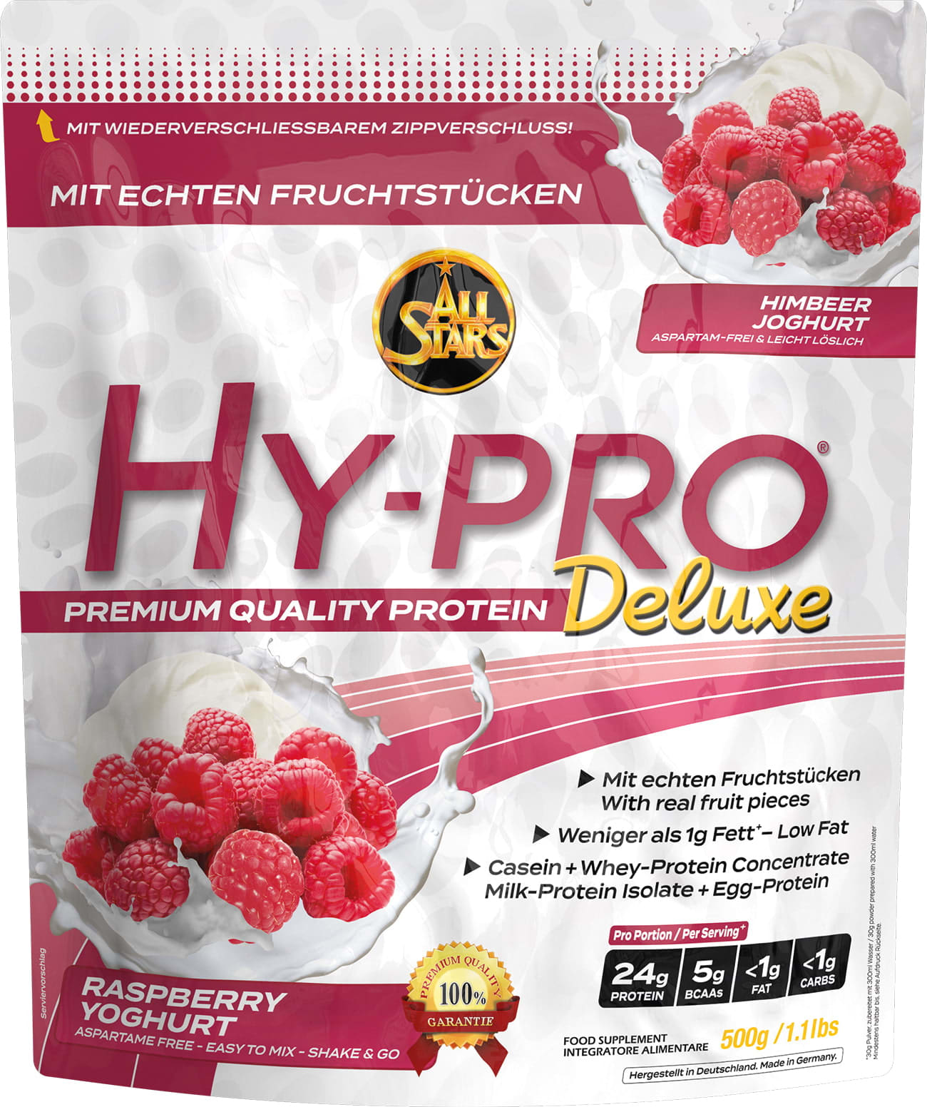 Hy-Pro Deluxe - 500g - Himbeer-Joghurt
