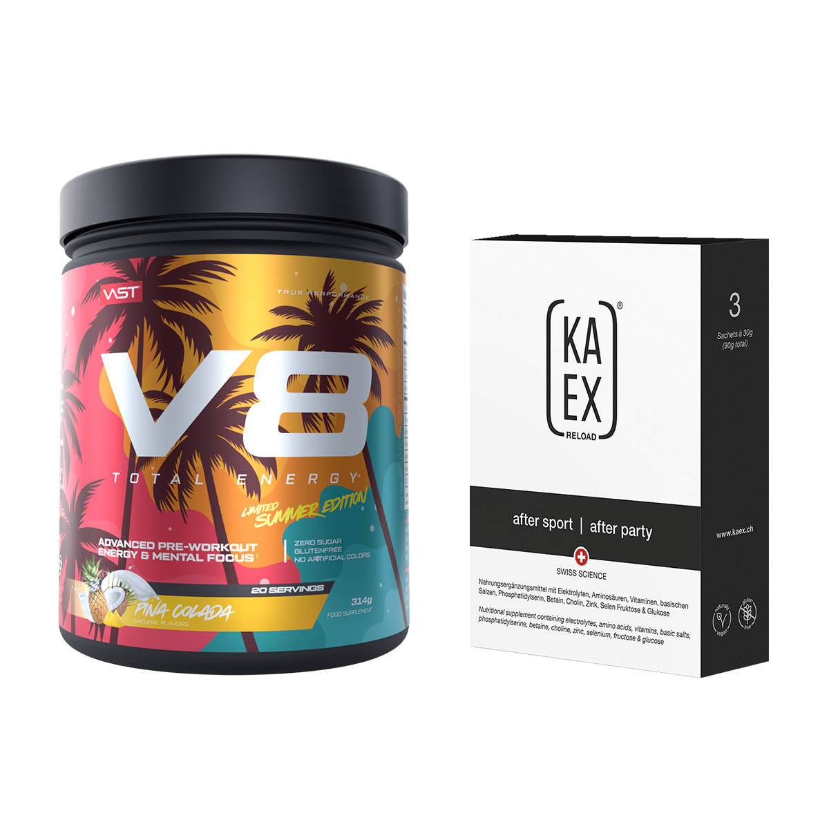 V8 Total Energy Pre & PostWorkout Set