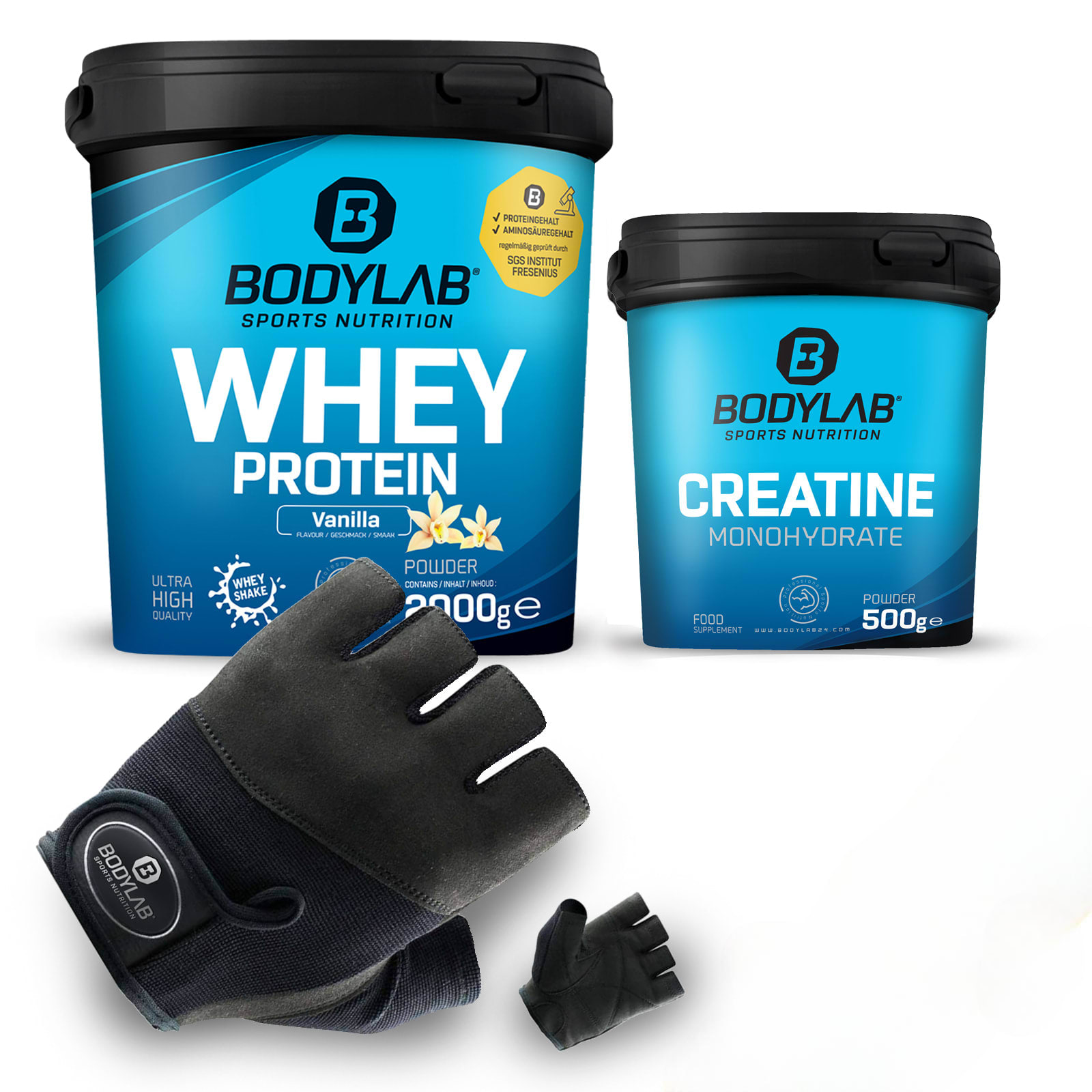 Kreatin Protein Deal + Handschuhe Bodylab24 Shop