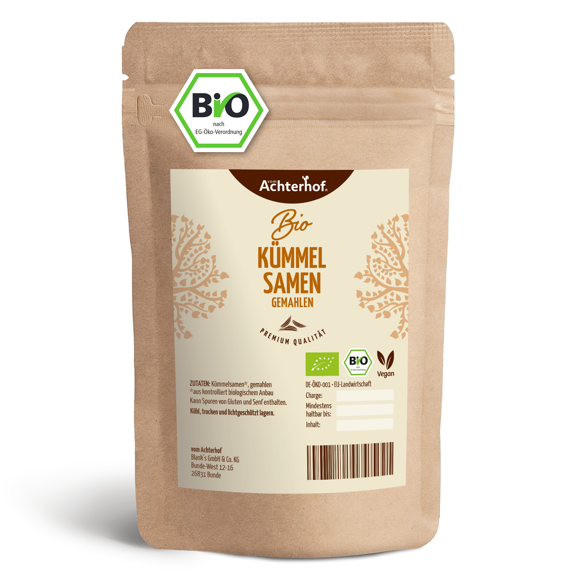 Kümmelsamen gemahlen Bio (100g)