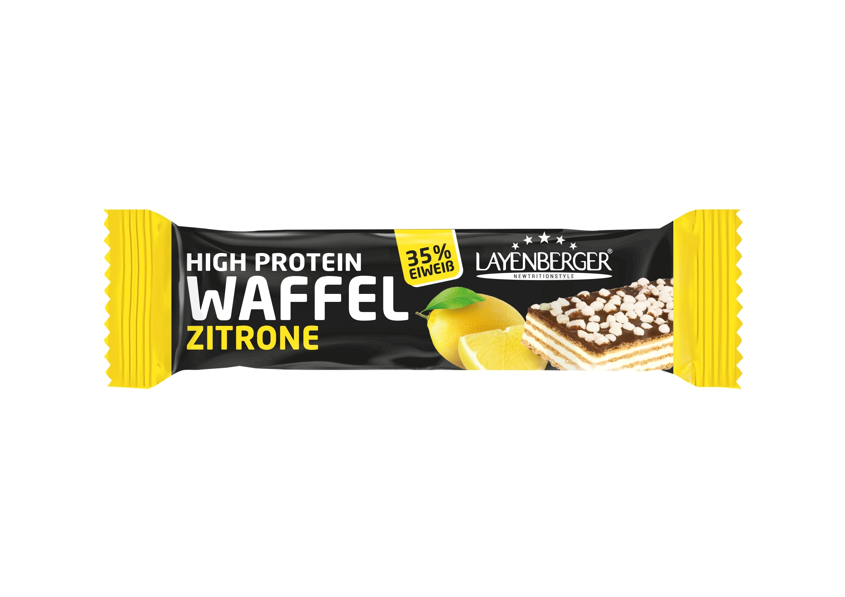 LowCarb.one High Protein Waffel - 15x40g - Zitrone