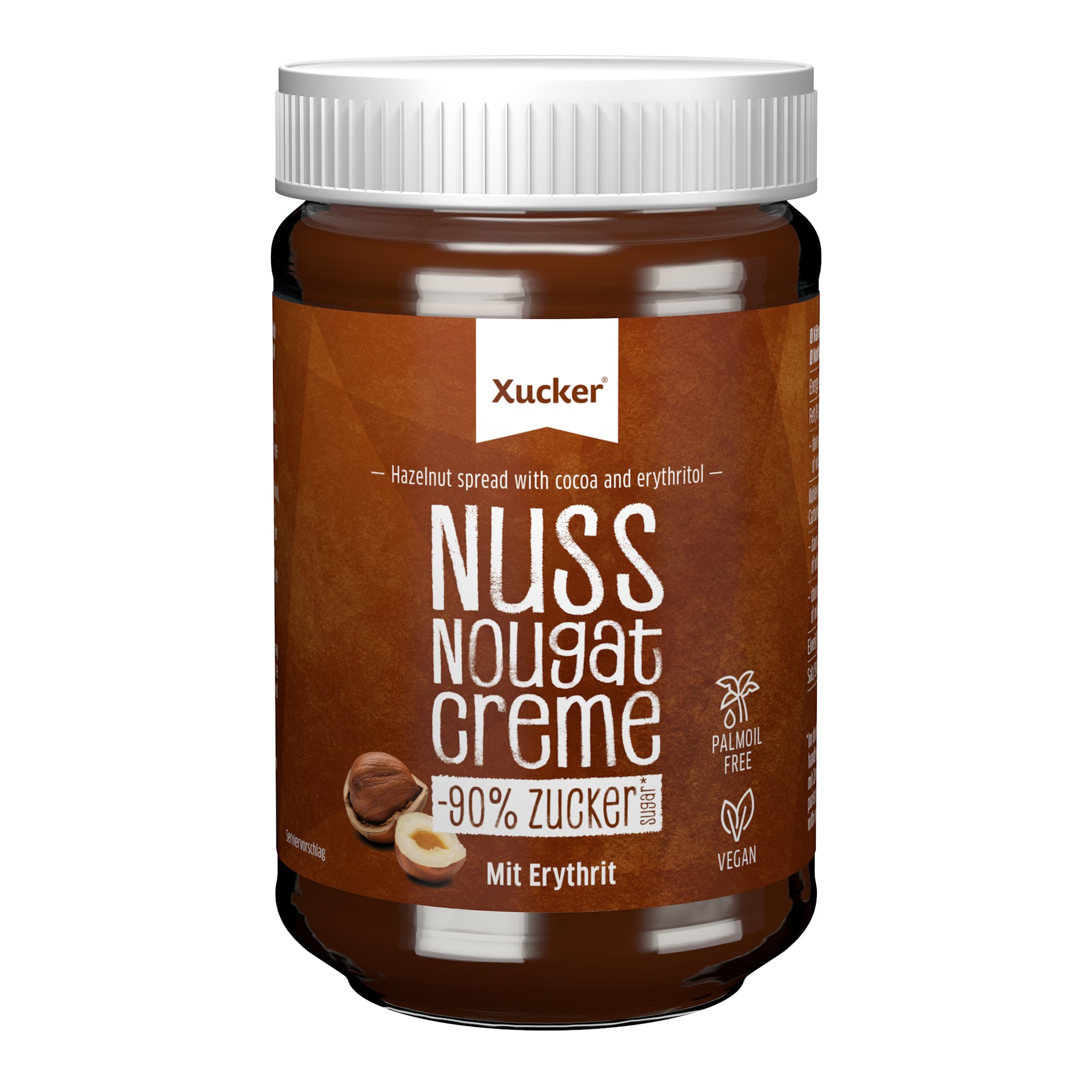 Nuss-Nougat Creme mit Erythrit (300g) von Xucker kaufen | Bodylab24 Shop