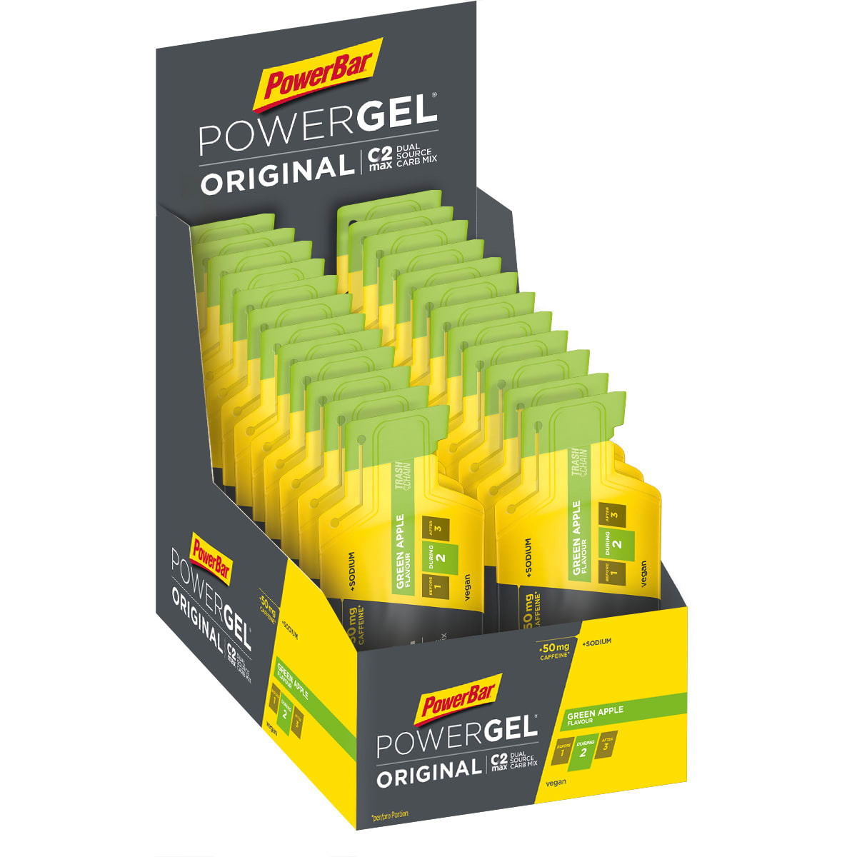 PowerGel - 24x41g - Green Apple (mit Koffein)