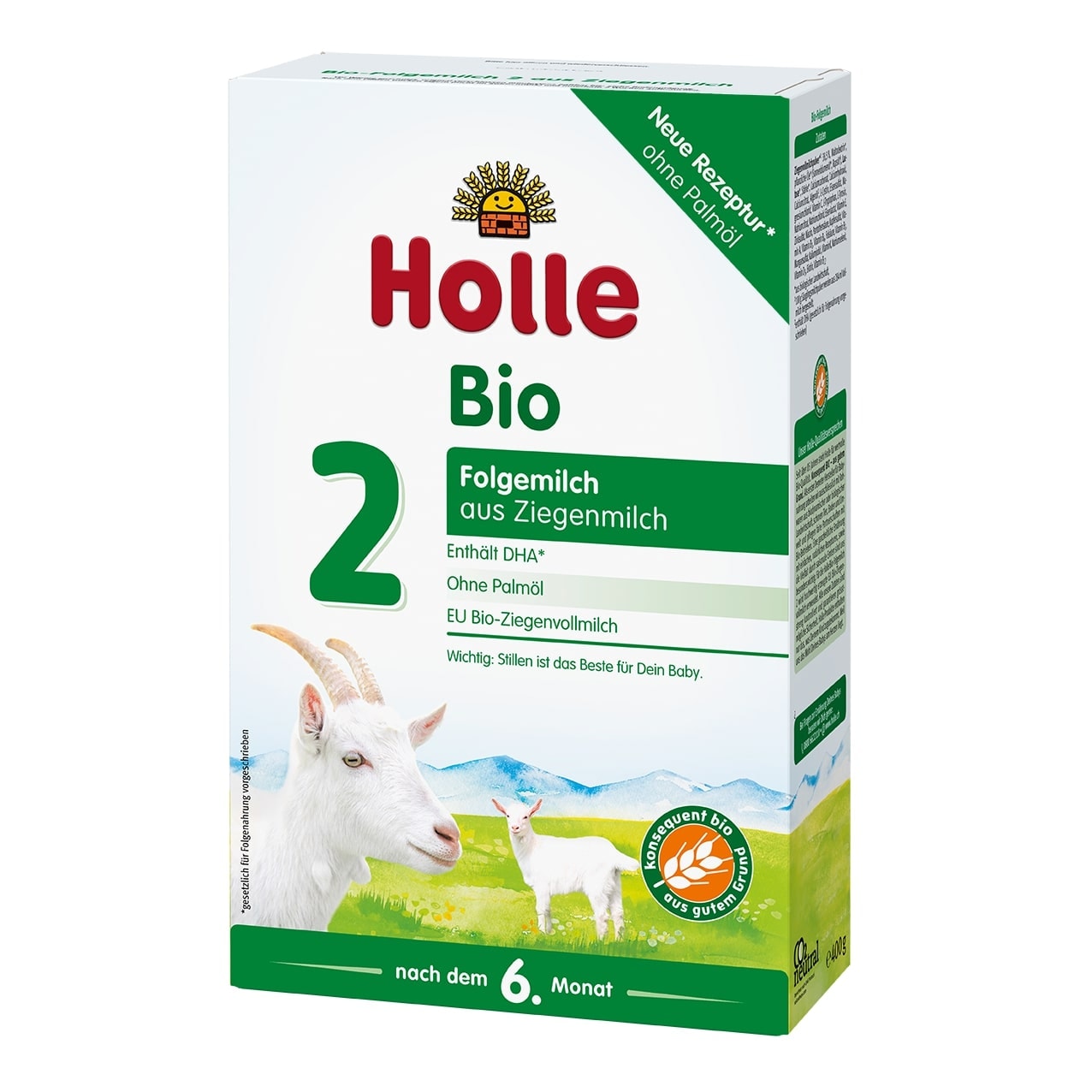 Bio-Folgemilch 2 auf Ziegenmilchbasis, nach dem 6. Monat (400g)