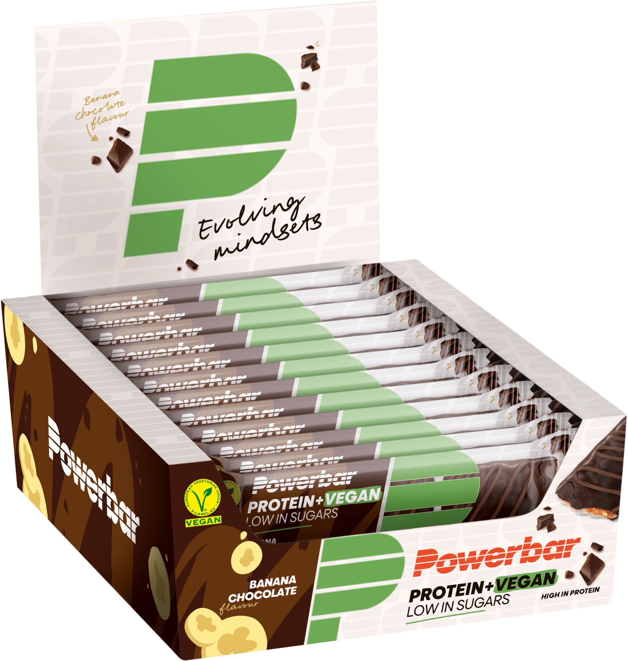 Protein+ Vegan Low in Sugars Bar (12x42g) | Bodylab24 Shop