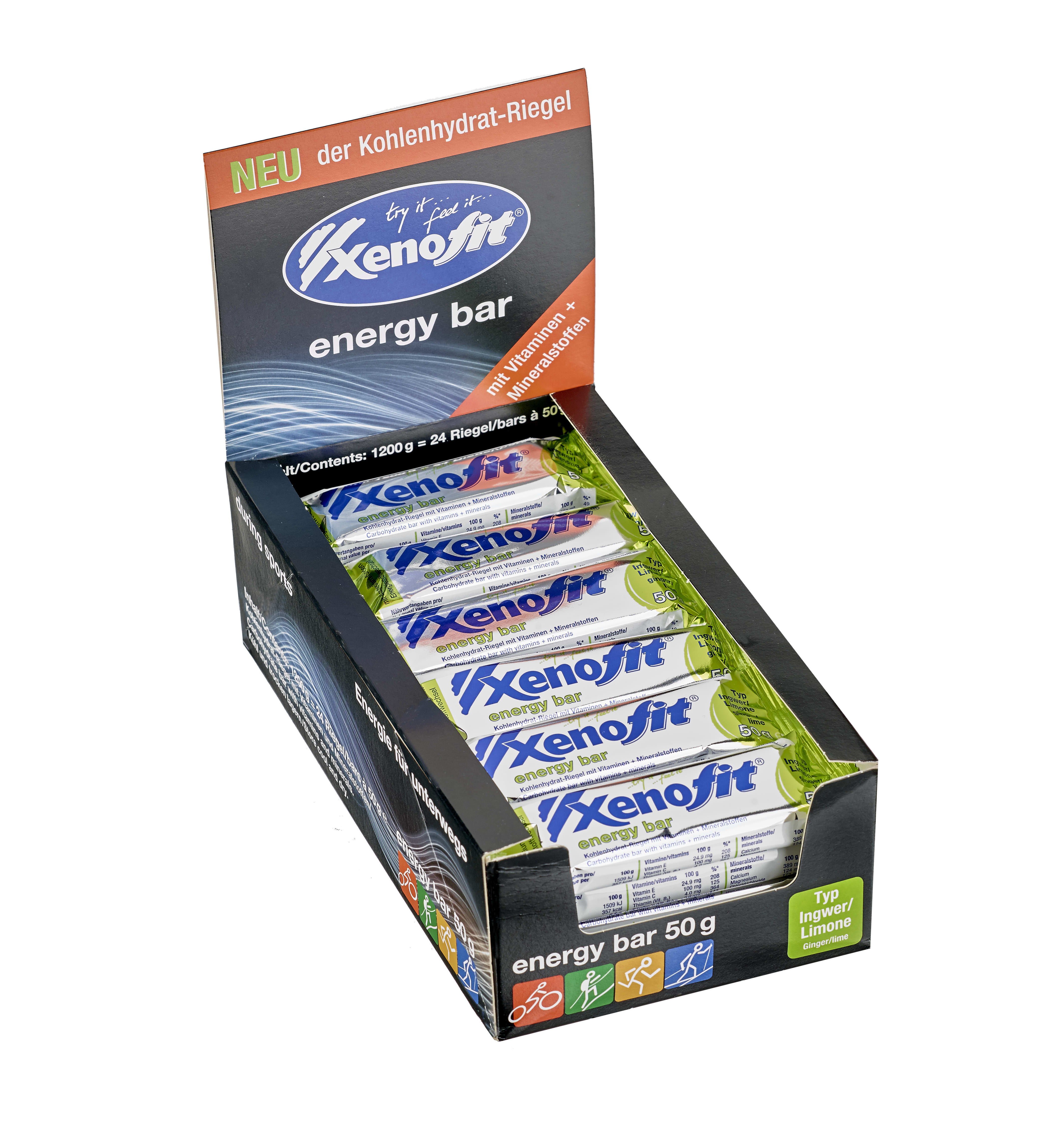 energy bar - 24x50g - Ingwer/Limone