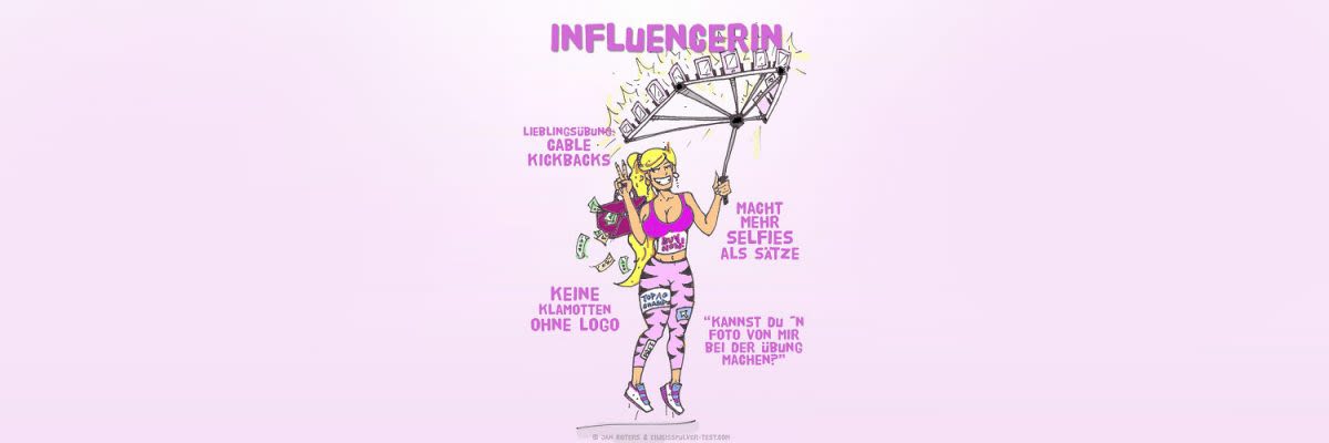 Gym Typen - die Influencerin